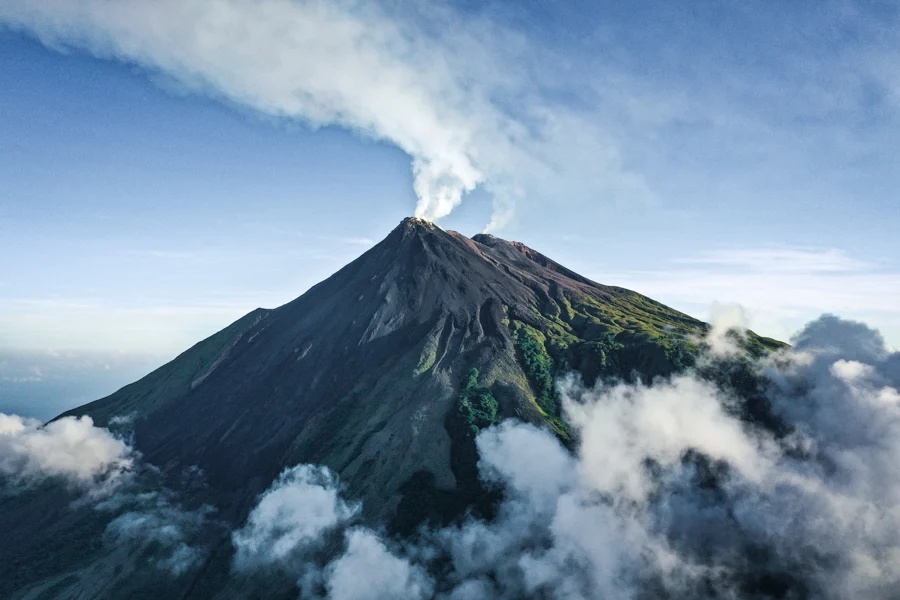 Mounting Siau, Sulawesi's Mount Karangetang Volcano